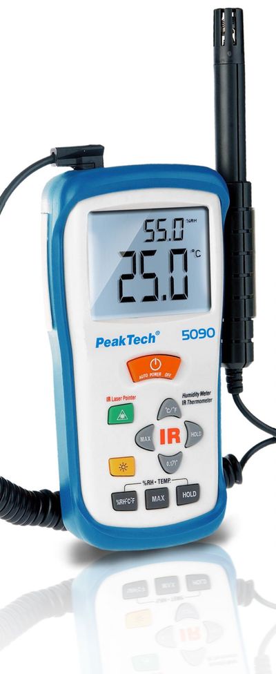 Peaktech 5090 LÄMPÖTILA-/KOSTEUSMITTARI -50/+500°C
