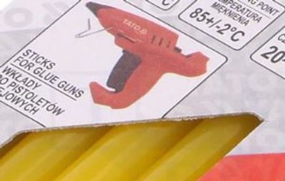 KUUMALIIMATANKO 7mm KELTAINEN 12kpl KUUMALIIMATANKO 7mm KELTAINEN 12kpl