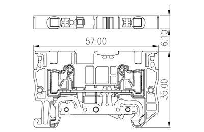 Dinkle DP4N-PE, GTB C2, pushin, 0.2-6mm2, GY