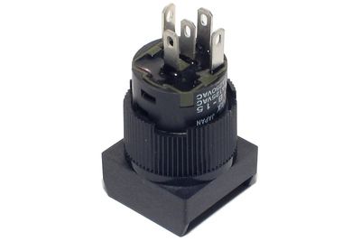 1-NAP PAINOKYTKIN VALOLLA ON/(ON) NELIÖ VALKOINEN