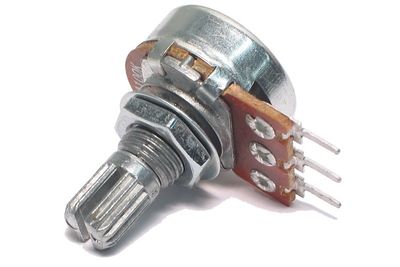 POTENTIOMETRI MONO 6mm URITETTU AKSELI LIN 50kohm POTENTIOMETRI MONO 6mm URITETTU AKSELI LIN 50kohm