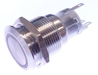 KYTKIN PUNAISELLA LED-MERKKIVALOLLA 12V (ON)-OFF