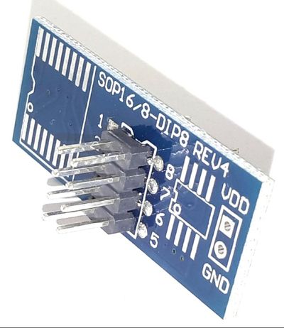 SOIC-8 TESTIKLIPSI + DIP-adapterikortti