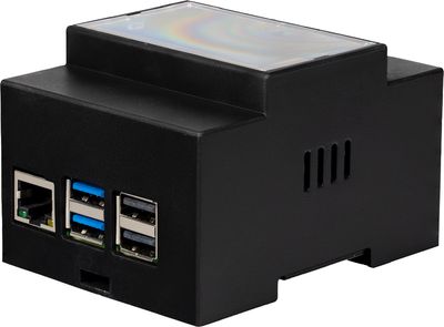 Joy-IT RASPBERRY PI5 KOTELO DIN-KISKOON musta