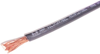 SILIKONIJOHTO 6mm2 MUSTA