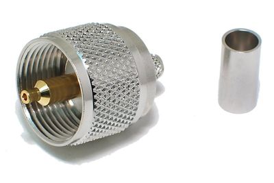 UHF-LIITIN UROS PURISTETTAVA RG58-KAAPELILLE UHF-LIITIN UROS PURISTETTAVA RG58-KAAPELILLE