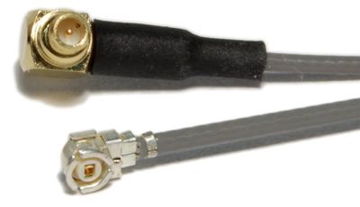 U.FL - MMCX uros kulma mikrokoaksiaali välikaapeli 170mm