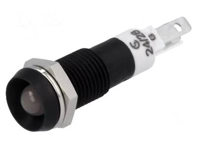 LED-merkkivalo 24–28 VAC, punainen/vihreä, Ø8 mm