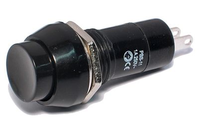 SULKEUTUVA PAINOKYTKIN 1A 250V MUSTA SULKEUTUVA PAINOKYTKIN 1A 250V MUSTA