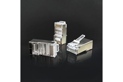 RJ45-PURISTUSLIITIN LÄPIJOHDOTETTAVA CAT6 SUOJATTU 100kpl pussi RJ45-PURISTUSLIITIN LÄPIJOHDOTETTAVA CAT6 SUOJATTU 100kpl pussi