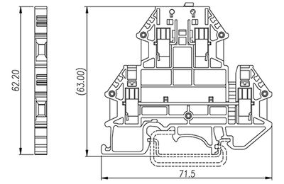 Dinkle DKK2.5N-TG, DTB, screw, 0.34-4mm2, BG
