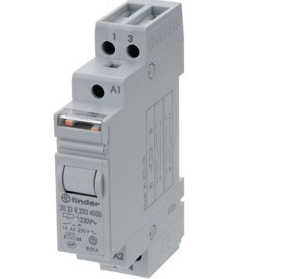 IMPULSSIRELE DIN-KISKOON 12VDC / 250V 16A