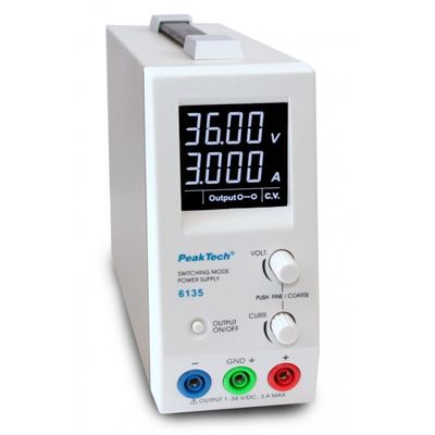 PeakTech 6135 TEHOLÄHDE 1CH 1-36VDC 3A PeakTech 6135 TEHOLÄHDE 1CH 1-36VDC 3A