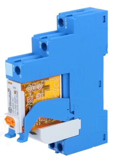 RELEMODUULI DIN-KISKO 230VAC 16A 1-VAIHTO
