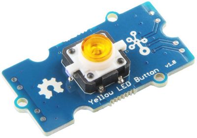 Grove Yellow LED Button
