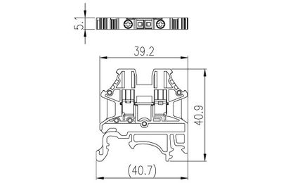Dinkle DK2.5N, SLFTB C2, 1kV 24A, screw, 0.34-2.5mm2, BG