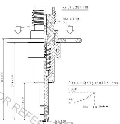 RF testiliitin SMA(F) adapteri