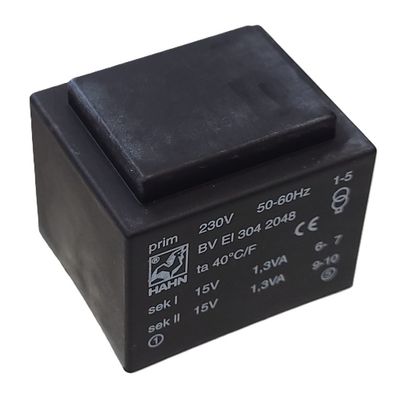 PIIRIKORTTIMUUNTAJA 2,5VA 2x 15V