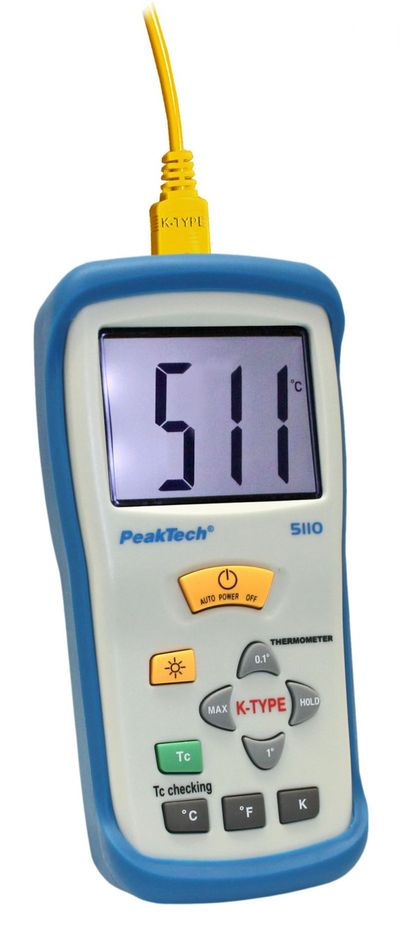 PeakTech 5110 K-TYYPIN LÄMPÖMITTARI -50-+1300C