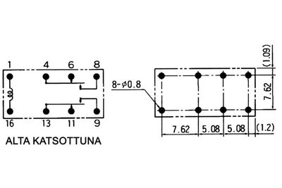 PIENOISRELE 2-VAIHTO 1A 24VDC PIENOISRELE 2-VAIHTO 1A 24VDC