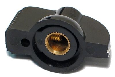 RETRO BAKELIITTINUPPI 6,3mm AKSELILLE Ø19x17mm