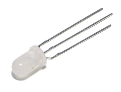 2-VÄRILED 5mm PUNA/VIHREÄ 3-PIN YHTEISKATODI