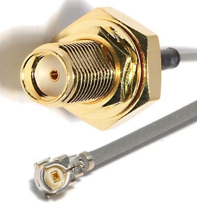 U.FL 1.13mm SMA (F) w O-ring  L-230mm