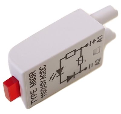 SUOJADIODI+LED 230VAC RELPOL RELEKANTOIHIN