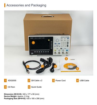 Owon XDG2035 35MHz SIGNAALIGENERAATTORI