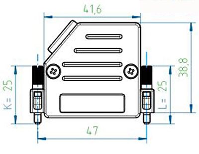 D25-LIITINKOTELO METALLOITU 45ast