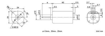 PIENI DC-MOOTTORI 24V 7770RPM