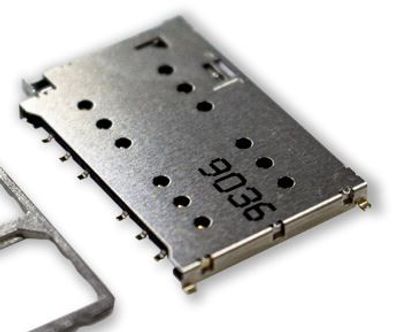 Nano SIM Socket, Dual Card, Tray Eject type