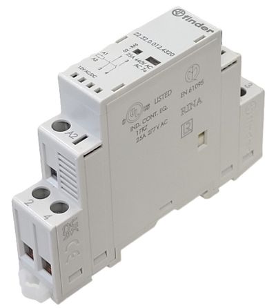 KONTAKTORI DIN-KISKOON 2-NAP 12VDC 25A
