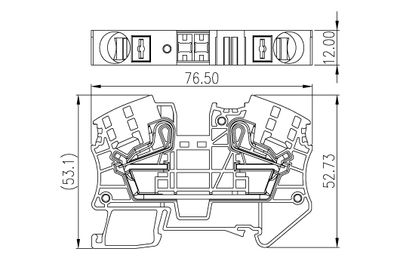 Dinkle DP16, SLFTB C2, 1kV 76A, pushin, 0.5-25mm2, BG
