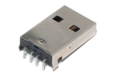 USB A UROSLIITIN PIIRILEVYLLE