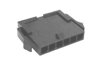 3,0mm 1x6p male wire with panel clip UL94V-0