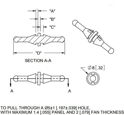 TUULETTIMEN RIPUSTINKUMI Ø4,5mm