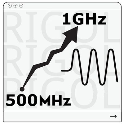 Rigol DHO5004-BWU05T10 500MHz - 1GHz OPTIO