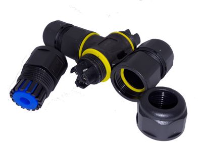 FICX IP68 T-HAARA 3-NAP Ø4,5-6,5mm