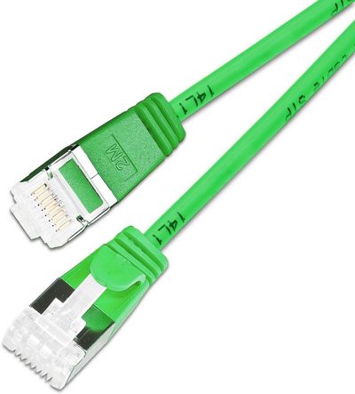 CAT6A 10G OHUT VERKKOKAAPELI U/FTP 0,5m vihreä
