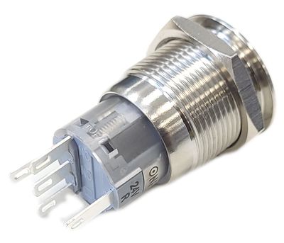 Lukkiutuva kytkin punaisella 24V LED-valolla