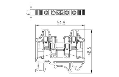 Dinkle DK4N-TR, SLFTB C4, 800V 32A, screw, 0.14-6mm2, BG