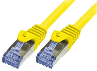 CAT6A VERKKOKAAPELI SUOJATTU S/FTP 5,0m keltainen