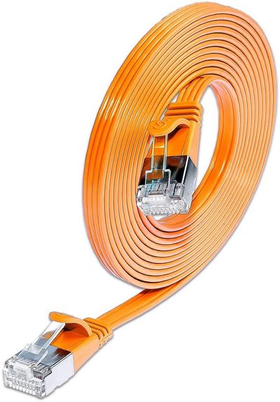 CAT6 LITTEÄ VERKKOKAAPELI U/FTP 0,15m oranssi