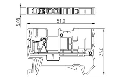 Dinkle DPES2.5, FTB C1, 800V 24A, pushin/plug, 0.14-4mm2, BG Dinkle DPES2.5, FTB C1, 800V 24A, pushin/plug, 0.14-4mm2, BG