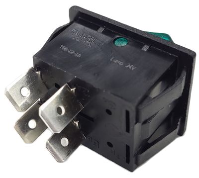 KEINUKYTKIN 2-NAPAINEN ON/OFF 20A 24V vihreä valo