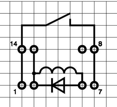 REED-RELE DIL 1,25A 5VDC SUOJADIODILLA