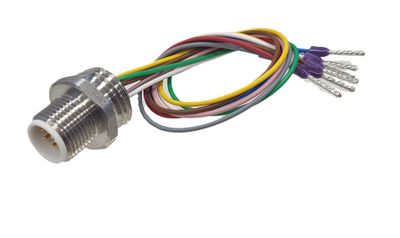 M12 8-NAPAINEN PANEELILIITIN JOHDOILLA