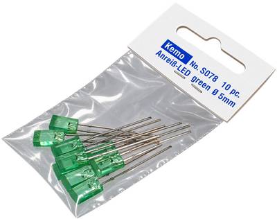 LED-PUSSI 5mm SUORAKAIDE VIHREÄ n.10kpl