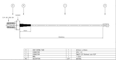 U.FL Ipex 1,13mm - SMA(F)ST-RP Bulkhead 100mm